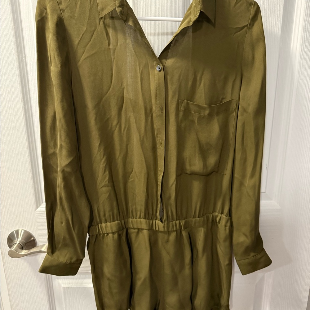 EUC Haute Hippie Open Back Holiday Romper Jumper From Pet Friendly Home
